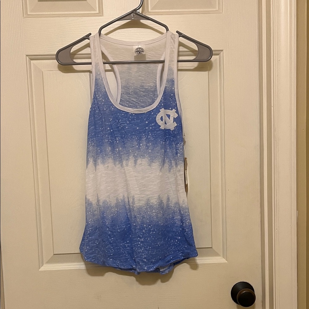 Rivalry Threads Blue and White Gradient Tank Top